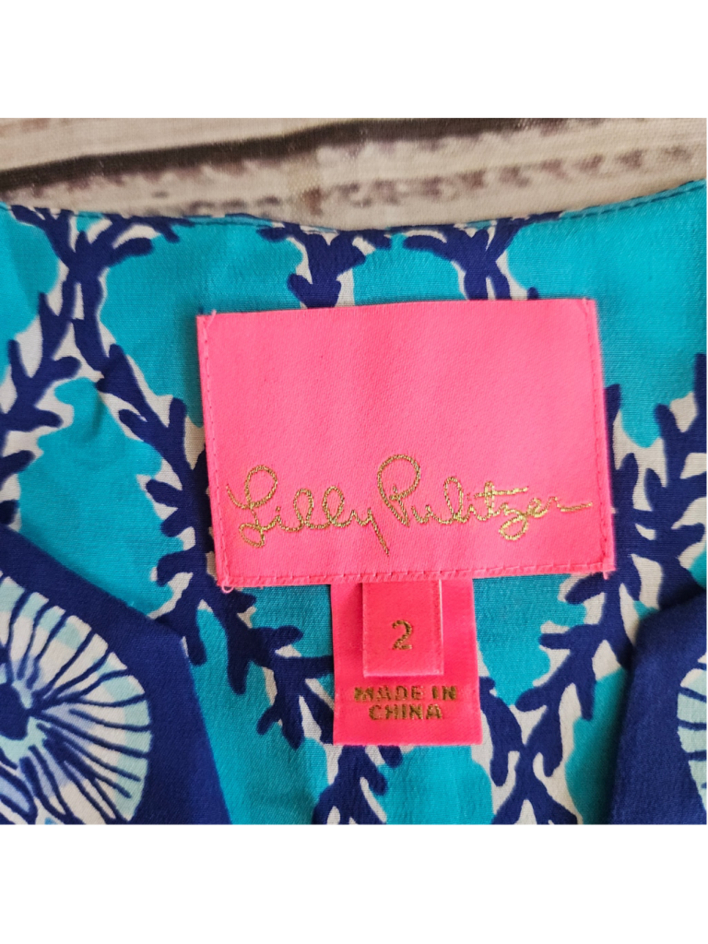 Lilly Pulitzer Shalynn Silk Caftan Dress Blue Preppy Feminine Womens 2 - Picture 2 of 5
